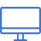 computer monitor icon mblue   