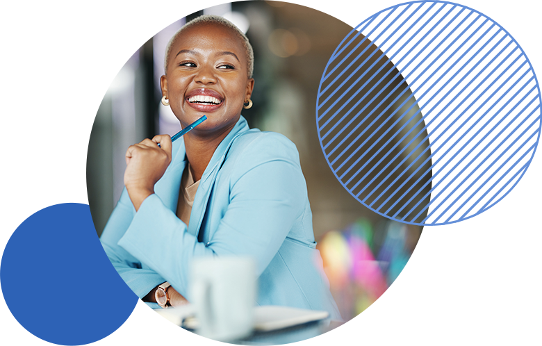ebsco learning woman smiling circles web image    
