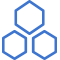 hexagons icon mblue   
