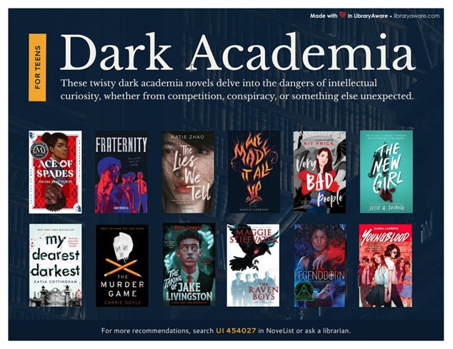 dark academia teens flyer image    