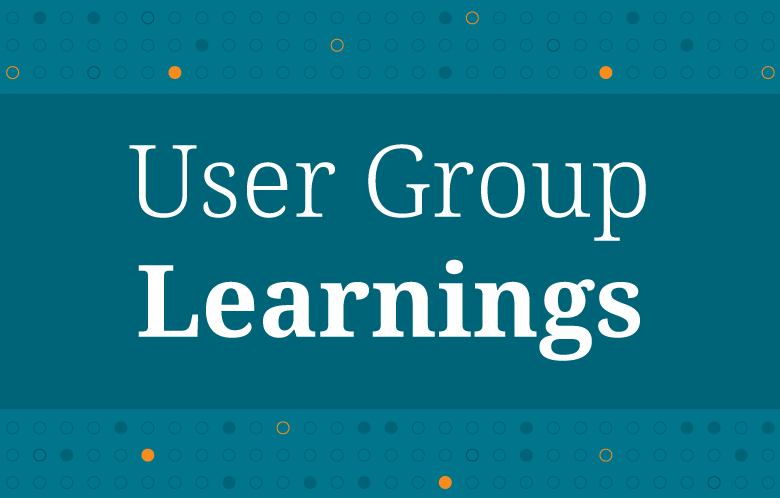 user group learnings blog image     